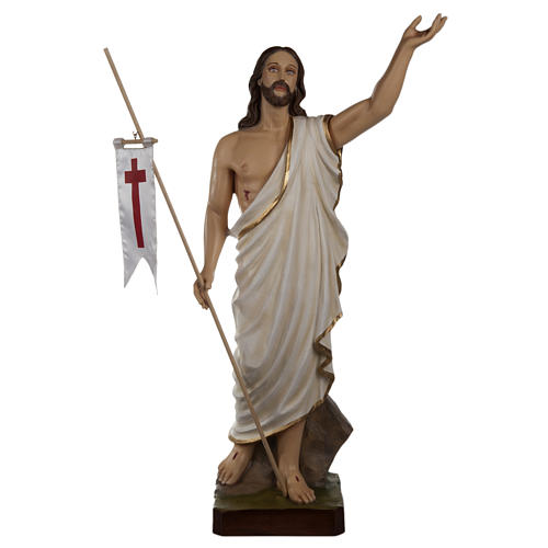 Cristo Ressuscitado fibra de vidro 85 cm 1