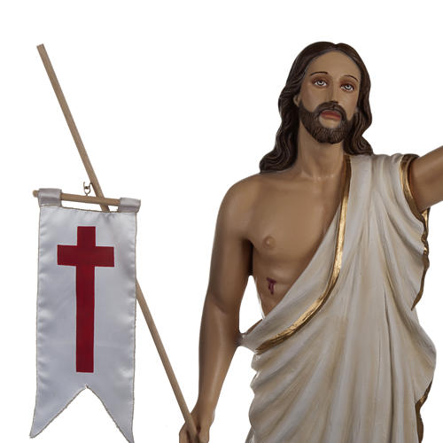 Cristo Ressuscitado fibra de vidro 85 cm 3