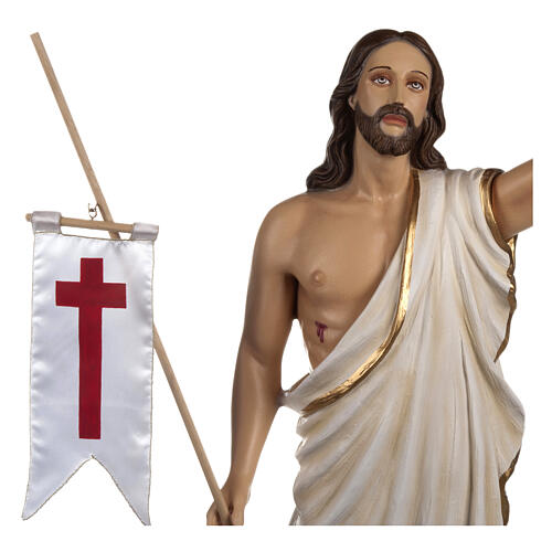 Cristo Ressuscitado fibra de vidro 85 cm 4
