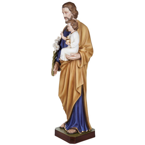 Statue Josef mit Jesuskind 100 cm Fiberglas 9