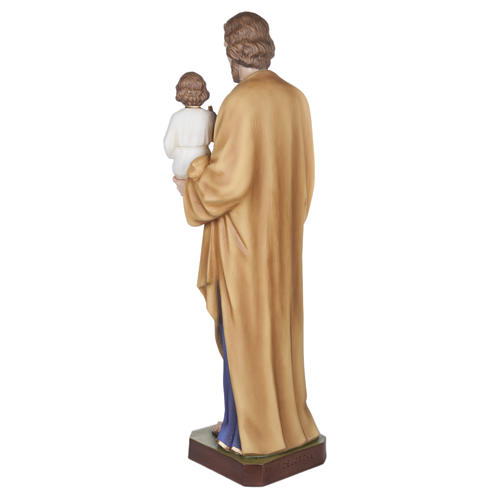 St Joseph avec l'enfant-Jésus 100 cm fibre de verre 11