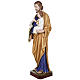 St Joseph avec l'enfant-Jésus 100 cm fibre de verre s9