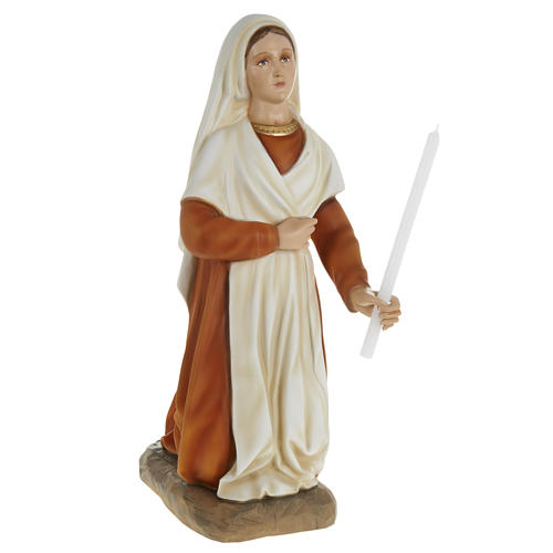 Statue Heilige Bernadette aus Fiberglas, 63 cm 1