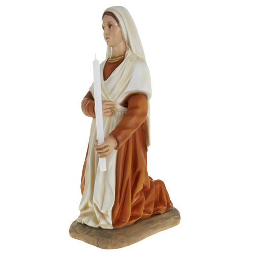 Statua Santa Bernadette fiberglass 63 cm 3