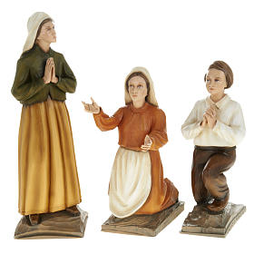 Die drei Seherkinder von Fatima 3 Statuen synthetischer Marmor 35 cm