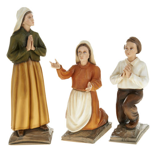 Die drei Seherkinder von Fatima 3 Statuen synthetischer Marmor 35 cm 1