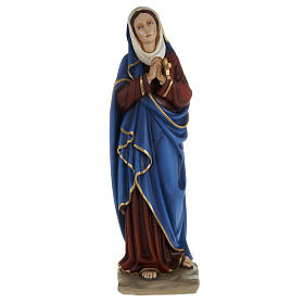 Virgen de los Dolores manos juntas 80 cm imagen Fibra de vidrio
