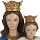 Fiberglas Königin Maria mit Kind 80 cm s3