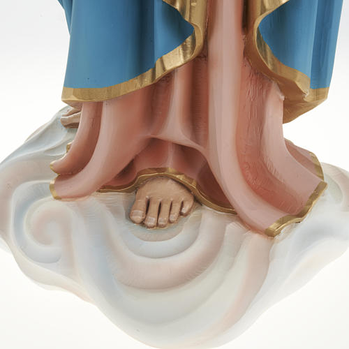 Statue Marie Auxiliatrice avec enfant 80 cm fibre de verre 10
