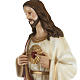 Statue Sacré-Coeur de Jésus 80 cm fibre de verre s4