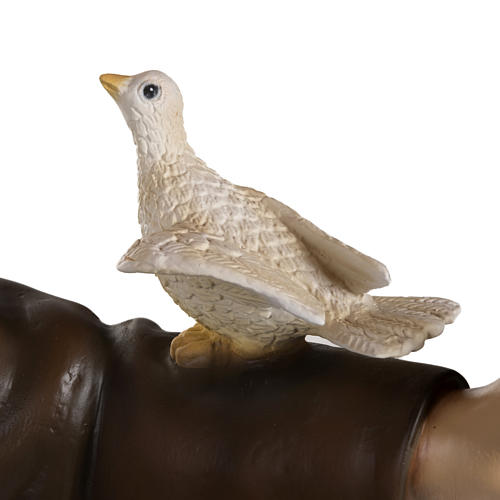 Heiliger Franziskus mit Tauben aus Fiberglas 100 cm 3
