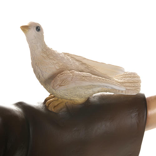 Heiliger Franziskus mit Tauben aus Fiberglas 100 cm 11