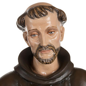 St Francis with dove fiberglass statue 100 cm