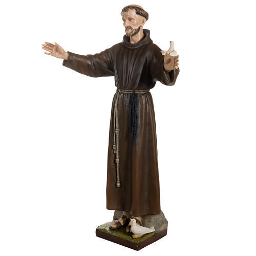 St Francis with dove fiberglass statue 100 cm 5