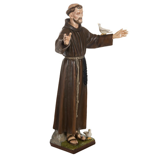 St Francis with dove fiberglass statue 100 cm 7