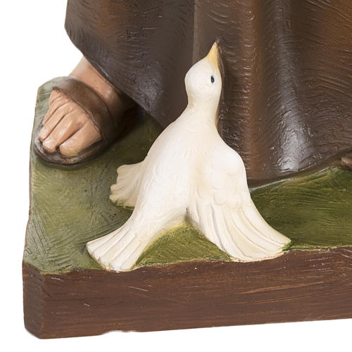 Statue St François avec colombe fibre de verre 80 cm 2