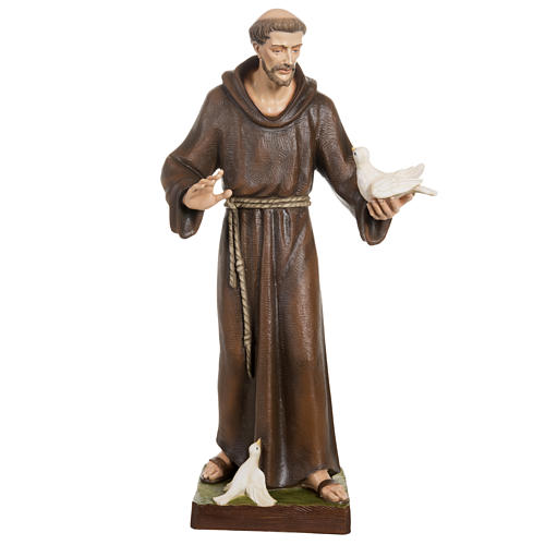 Święty Franciszek z gołębiami 80 cm fiberglass 1