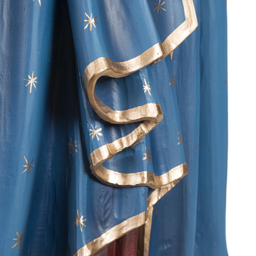 Fiberglas Gottesmutter blauer und roter Mantel 85 cm 6