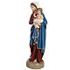 Virgen con el Niño manto azul  85 cm fibra de vidrio s8
