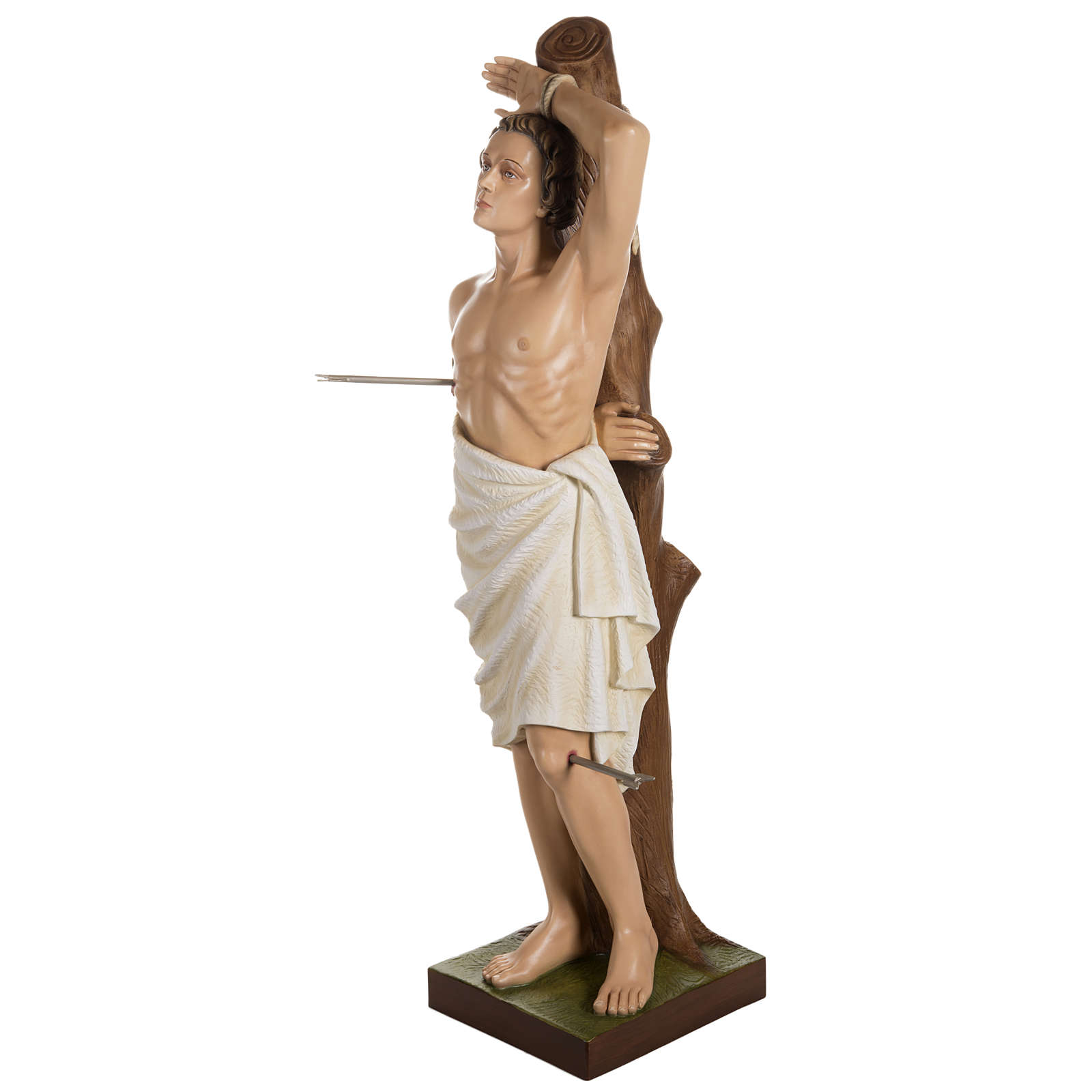 Fiberglas Statue Heiliger Sebastian 125 cm | Online Verfauf auf HOLYART