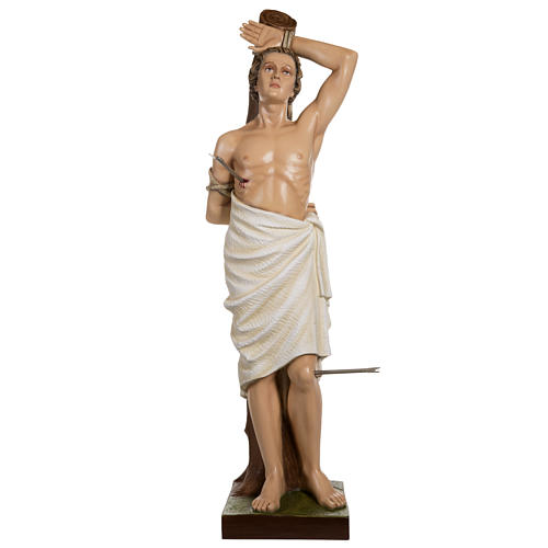 Fiberglas Statue Heiliger Sebastian 125 cm 1