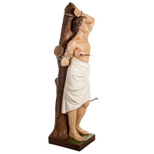 Fiberglas Statue Heiliger Sebastian 125 cm 5