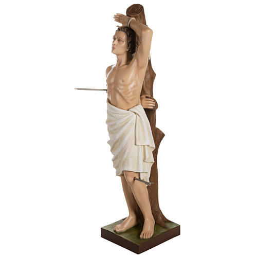 Fiberglas Statue Heiliger Sebastian 125 cm 7