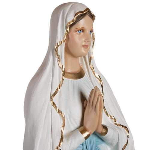 Nuestra Señora de Lourdes 130 cm en fibra de vidrio 4