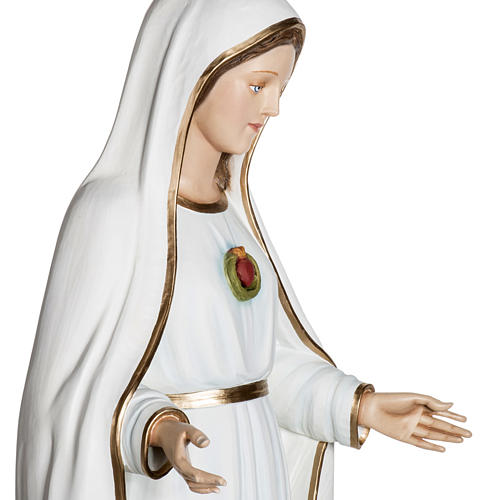 Virgen de Fátima 120 cm en fibra de vidrio 11