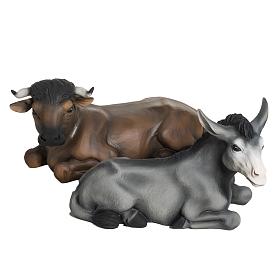 Fiberglass Ox and Donkey for a 60 cm Nativity.