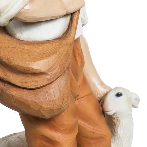 Nativity scene fiberglass figurine, shepherd and sheep 60 cm 4