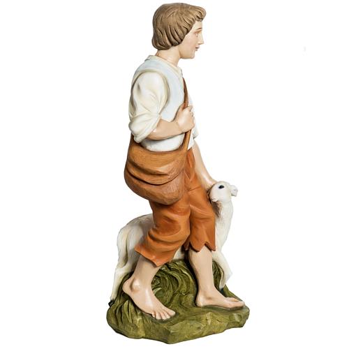 Nativity scene fiberglass figurine, shepherd and sheep 60 cm 5