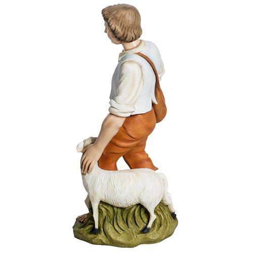 Nativity scene fiberglass figurine, shepherd and sheep 60 cm 7