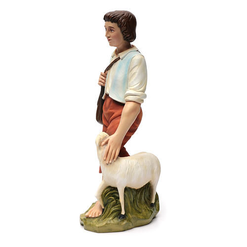 Nativity scene fiberglass figurine, shepherd and sheep 60 cm 9