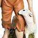 Nativity scene fiberglass figurine, shepherd and sheep 60 cm s3