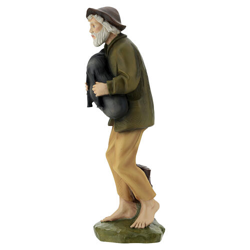 Joueur de cornemuse crèche Noël 60 cm fibre de verre 6