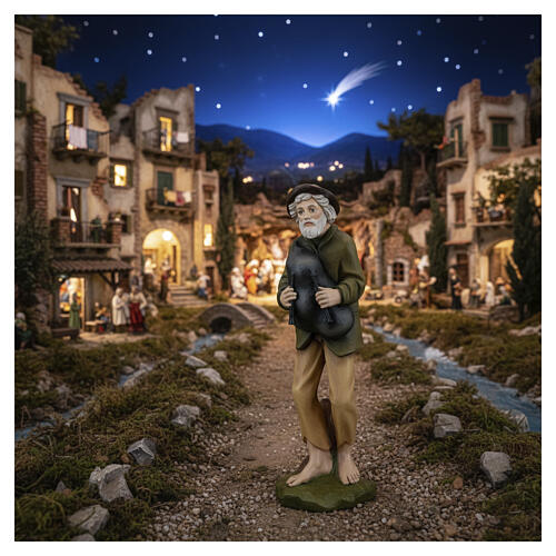 Zampognaro presepe 60 cm vetroresina 2