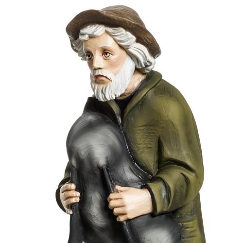 Nativity scene fiberglass figurine, piper 60 cm 3