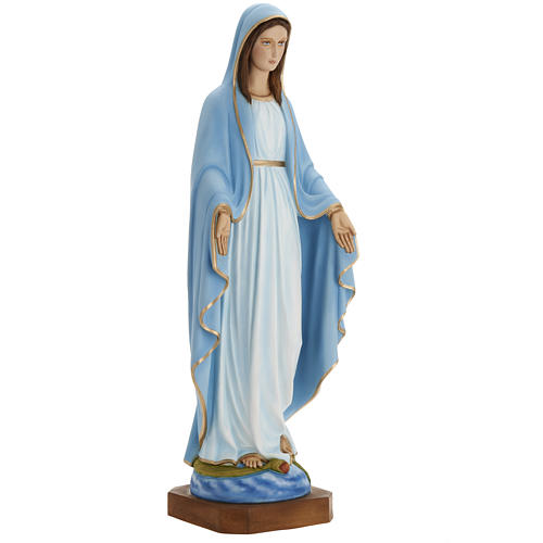 Virgen de la Milagrosa 80 cm en fibra de vidrio 2