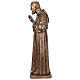 Estatua de San Pío pintada en color bronce 175cm s7
