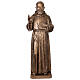 Statue Saint Pio fibre de verre patinée bronze 175 cm s1