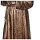 Statue Saint Pio fibre de verre patinée bronze 175 cm s5