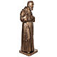 Statue Saint Pio fibre de verre patinée bronze 175 cm s6