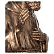 Statue Saint Pio fibre de verre patinée bronze 175 cm s8