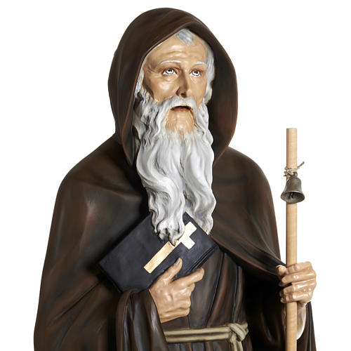 Saint Anthony the Great statue in fiberglass, 160 cm 5