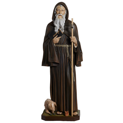 Saint Anthony the Great statue in fiberglass, 160 cm 1