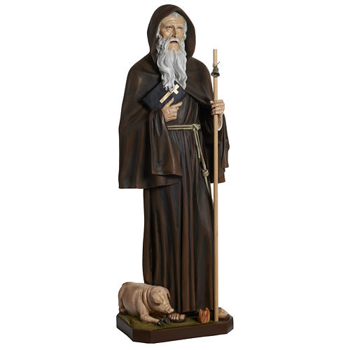 Saint Anthony the Great statue in fiberglass, 160 cm 4