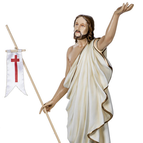 Risen Jesus statue in fiberglass, 100 cm 5