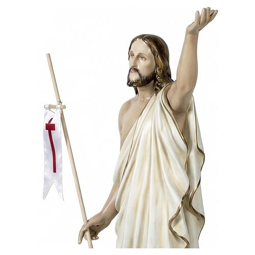 Risen Jesus statue in fiberglass, 100 cm 7