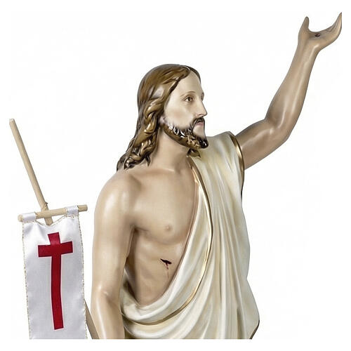 Christ ressuscité fibre de verre 100 cm 3